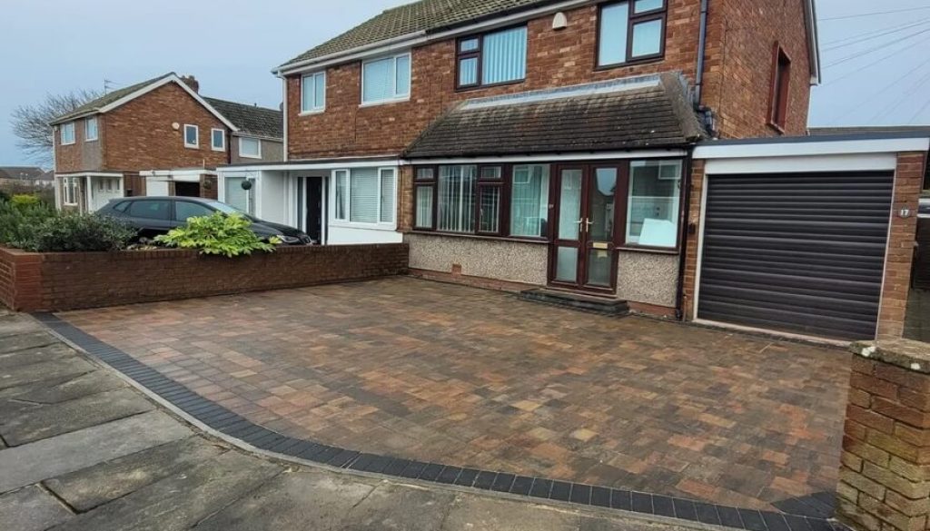 Resin bound driveway at a Newcastle home