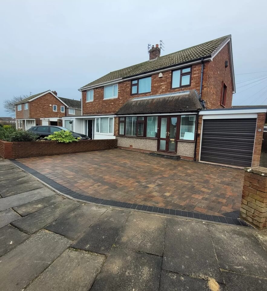 Resin bound driveway at a Newcastle home