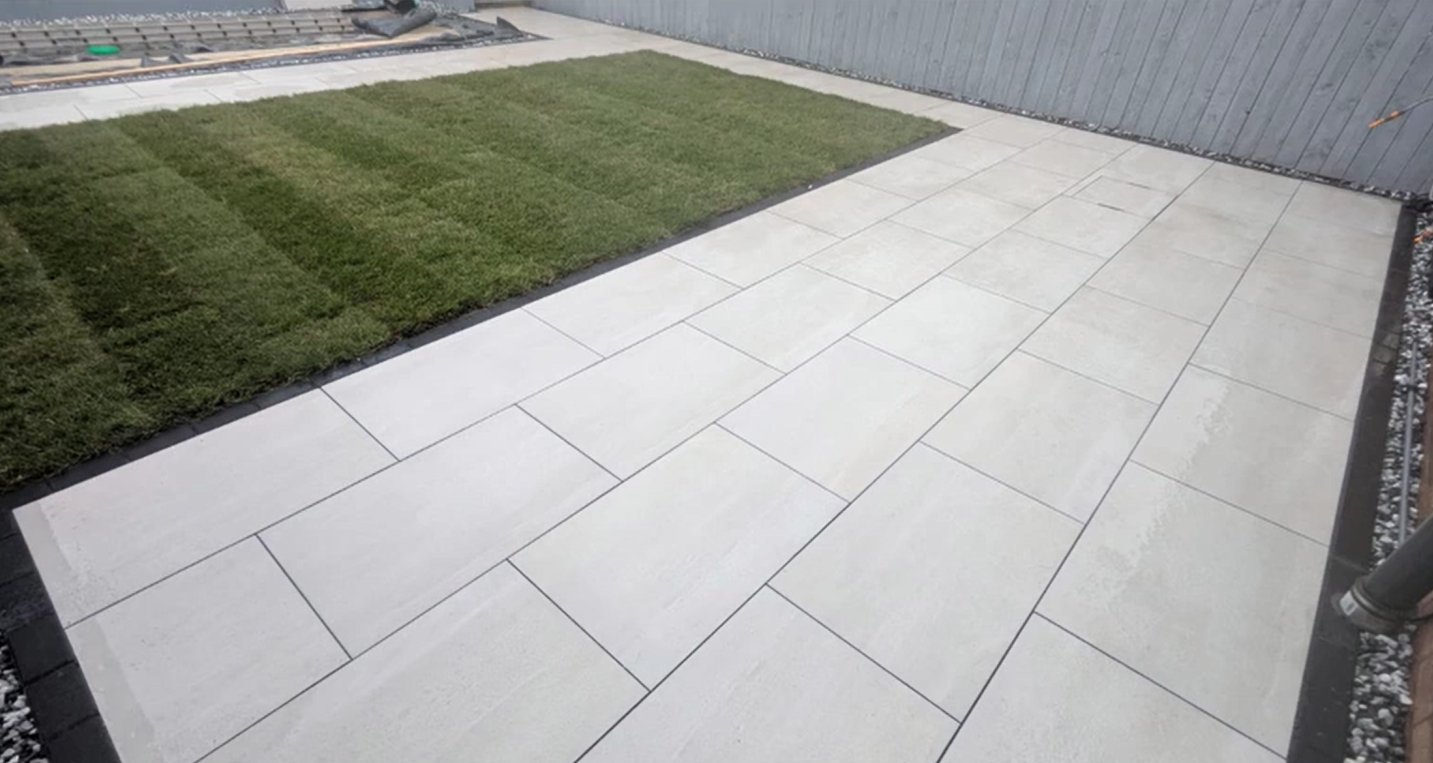 Finished patio and Artificial grass