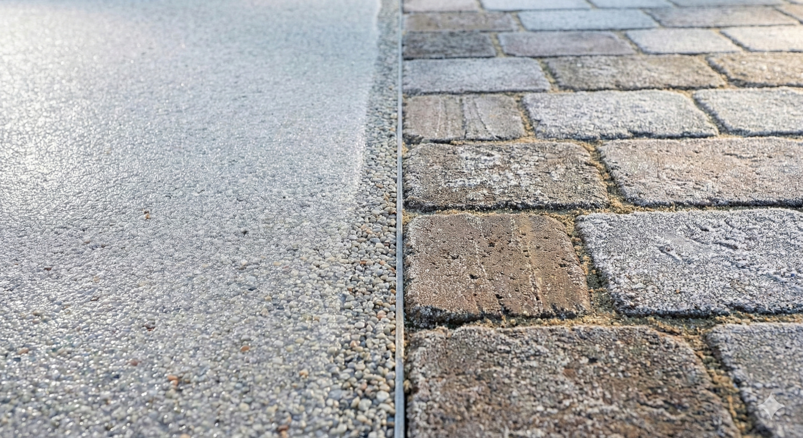 Resin and block paving respond differently to frost, moisture, and temperature changes throughout the winter months.