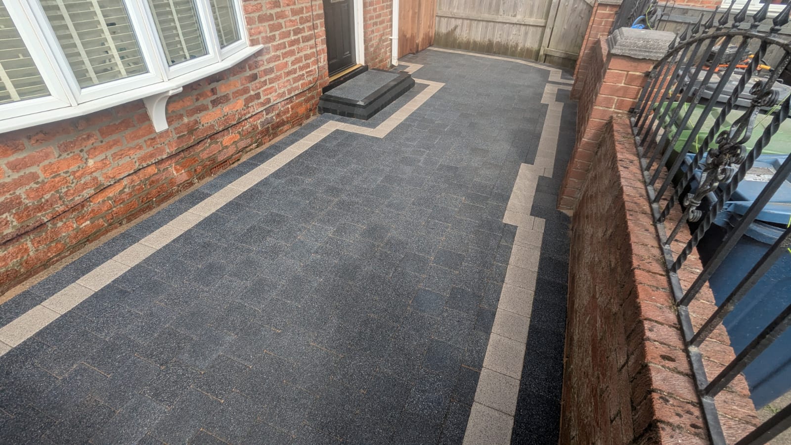 After driveway