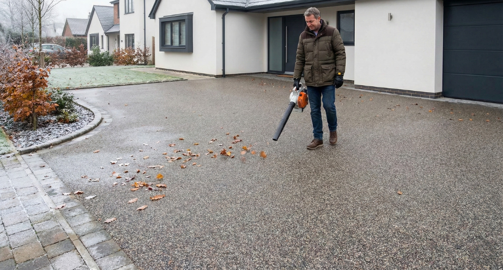 Simple winter maintenance keeps resin driveways draining efficiently and performing safely through cold and wet conditions.