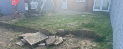 Brokwn and patchy lawn