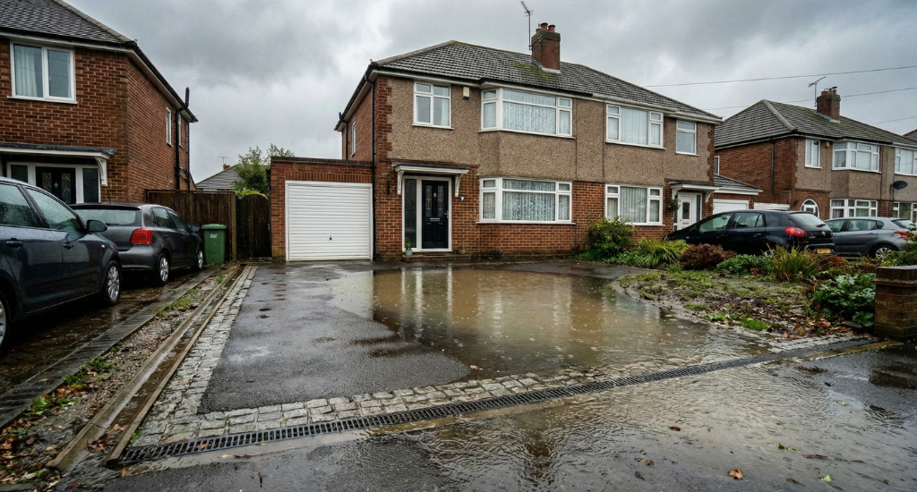 Standing water on a driveway is one of the earliest and clearest signs of a drainage problem that, left untreated, will shorten the lifespan of the entire surface.