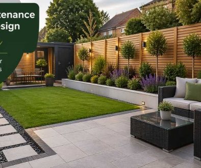 Low-maintenance garden design in Blyth