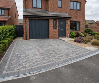 Modern residential driveway in Blyth