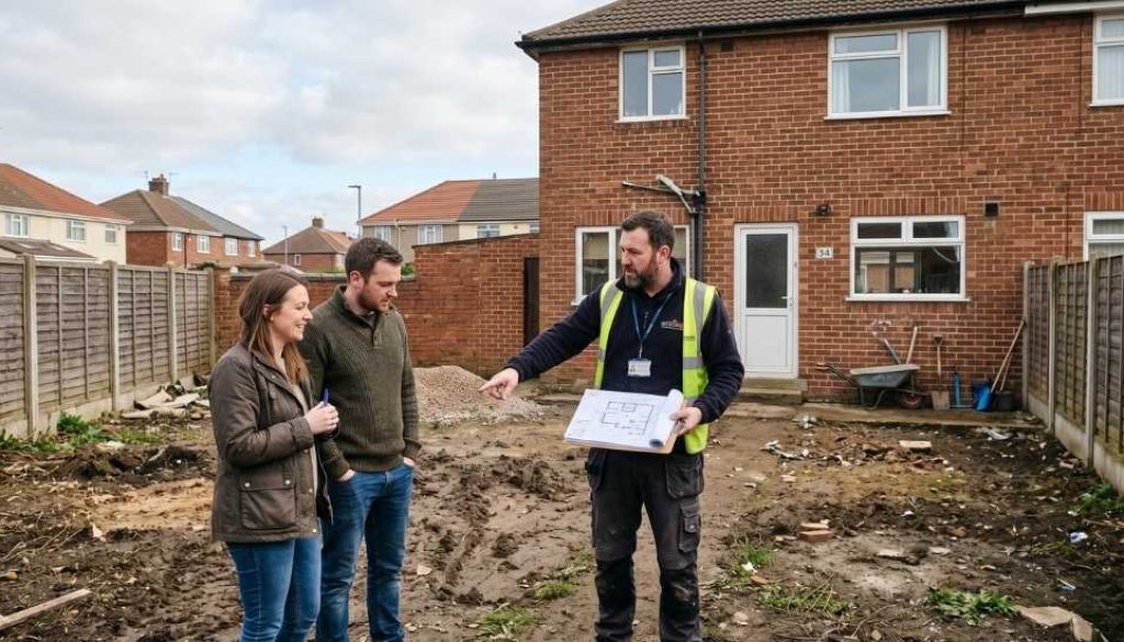 Garden and patio assessment in Sunderland home