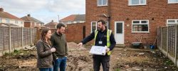 Garden and patio assessment in Sunderland home