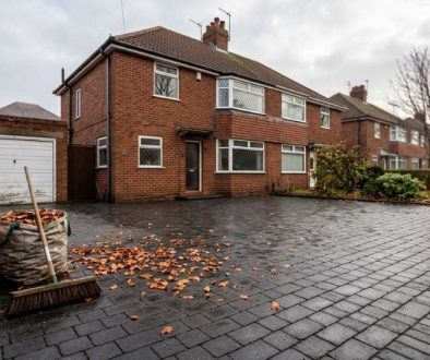 Block paved driveway at a Sunderland home