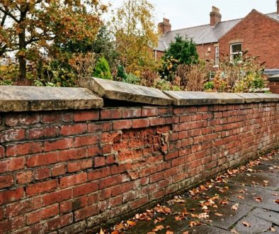 Garden Wall Warning Signs North East