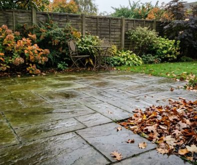 Slippery Autumn Patio North East