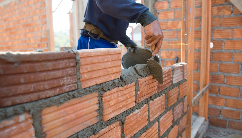Worker Building Masonry House Wal